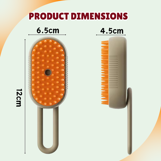 SteamBrush™ 3-in-1 Pet Grooming & Deshedding Spray Brush