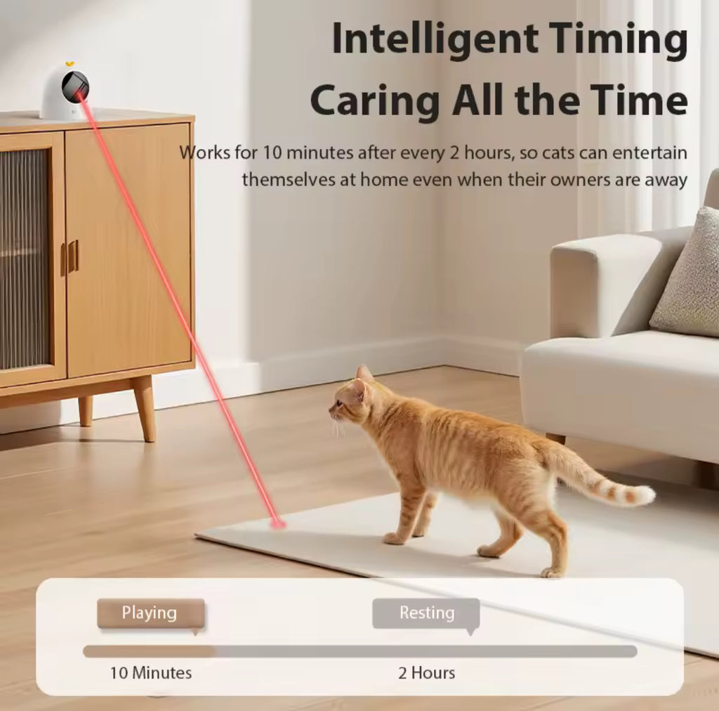 ROJECO Smart Cat Laser Toy – Interactive Automatic Teaser