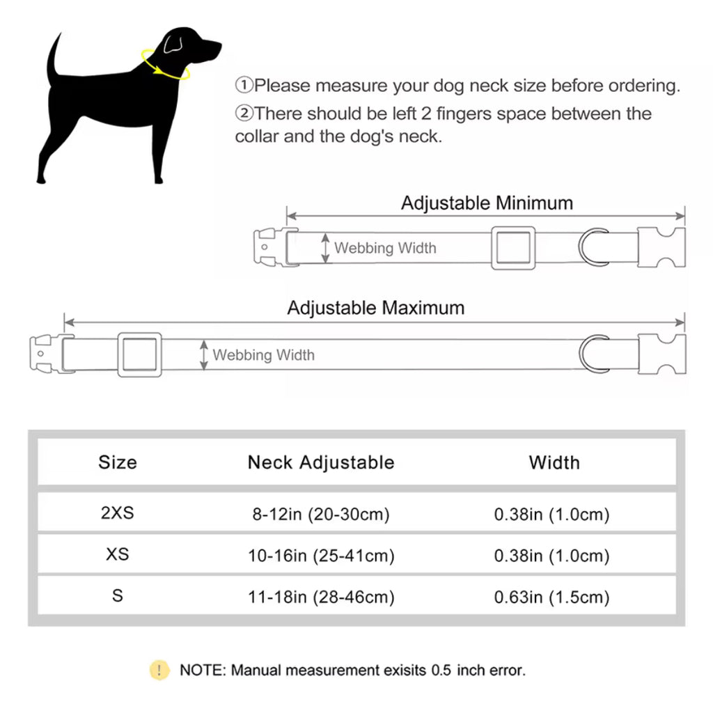Personalized Dog Collar with Bowtie | Custom Engraved Pet Collar