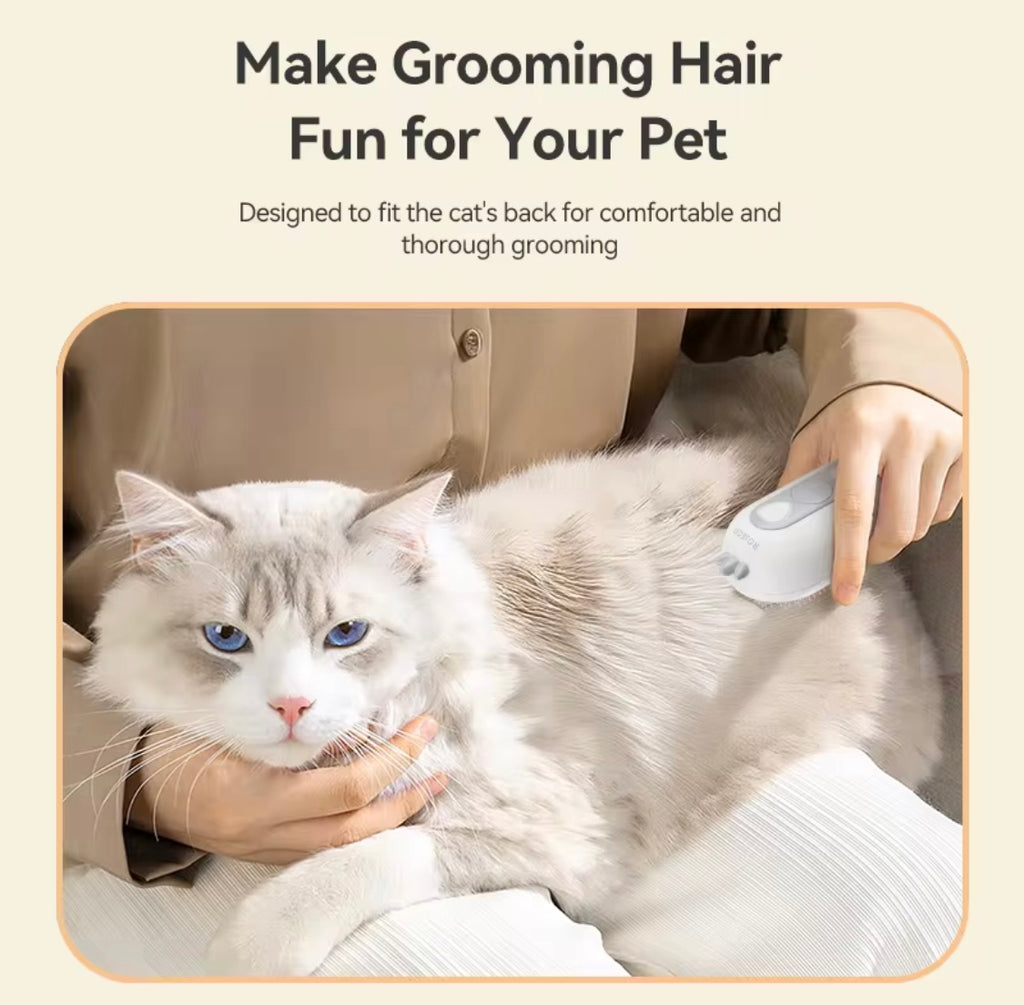 ROJECO Pet Steam Comb – Electric Cat & Dog Hair Brush