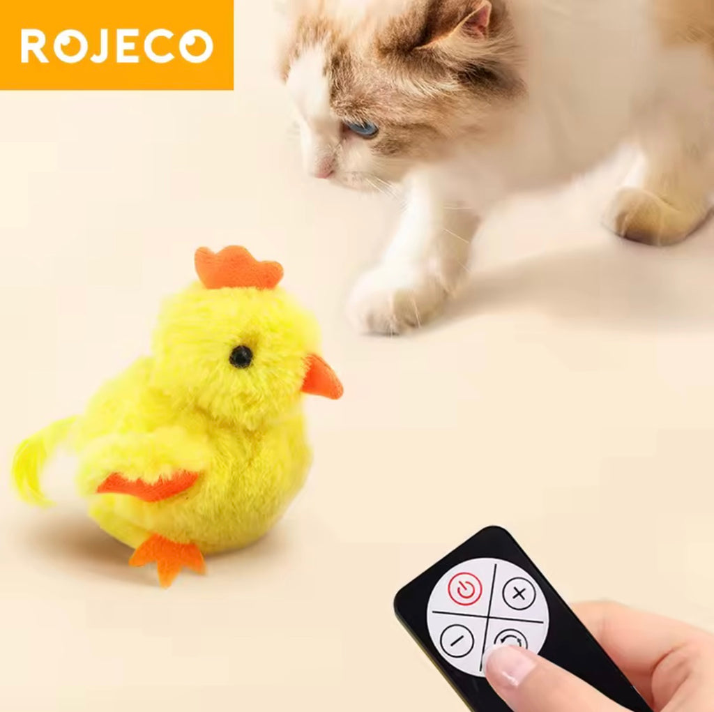 ROJECO Catnip Flapping Chick Toy – Interactive Cat Fun
