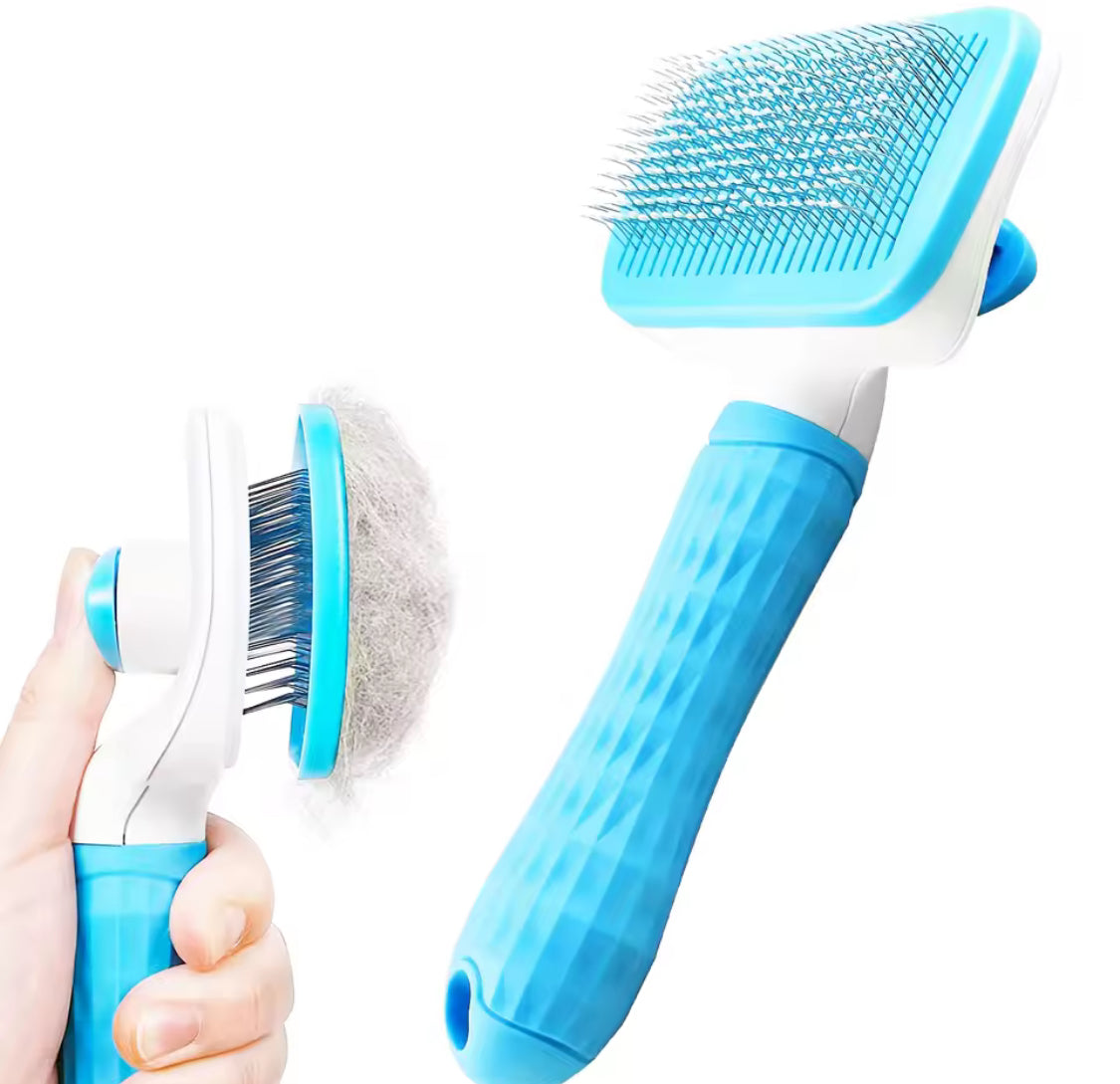 Self-Cleaning Pet Hair Comb – Cat & Dog Grooming Brush
