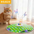ROJECO Smart Cat Toy – Hide & Seek Feather & Butterfly