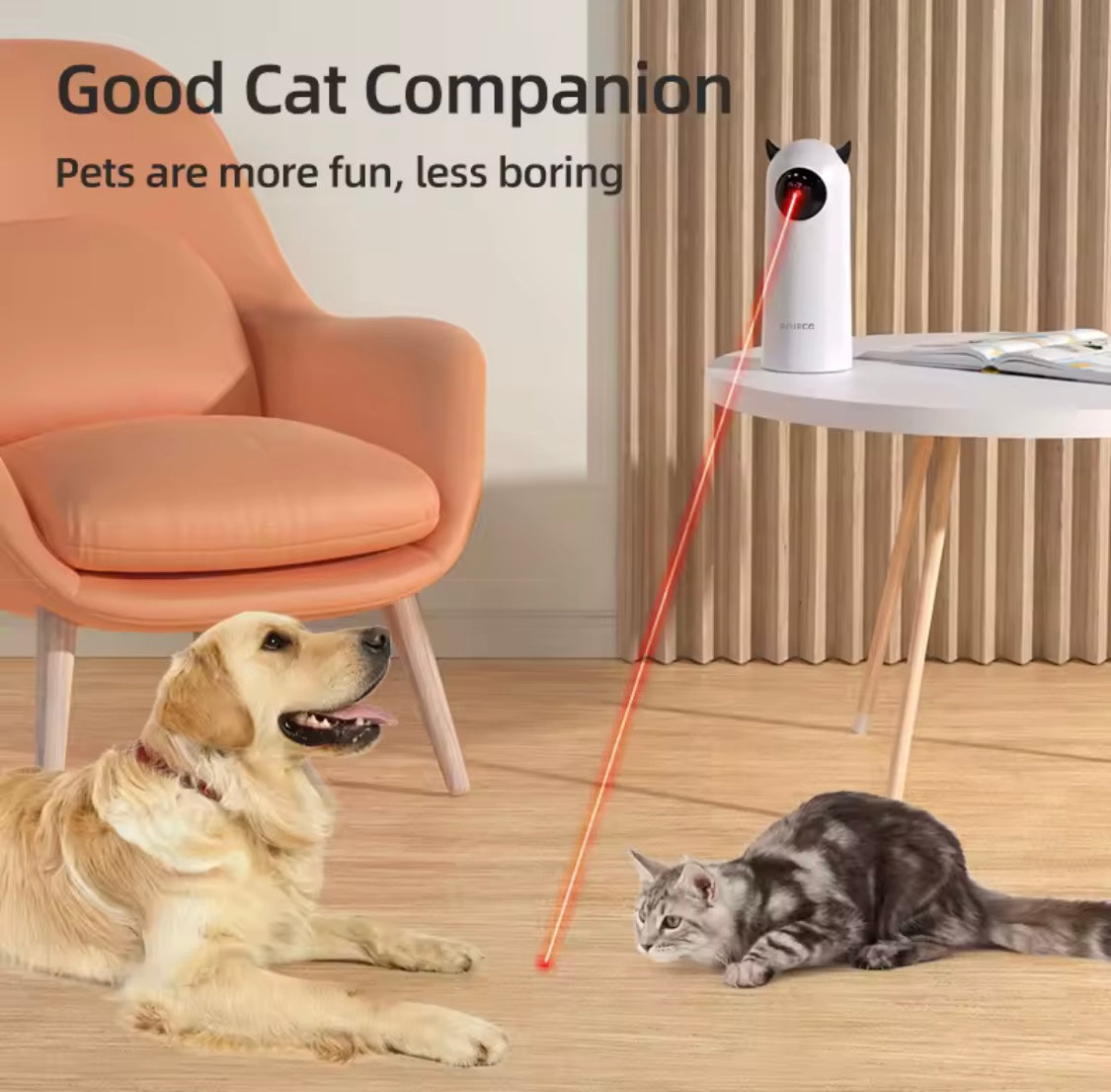 ROJECO Smart LED Cat Laser Toy – Handheld Interactive Teaser