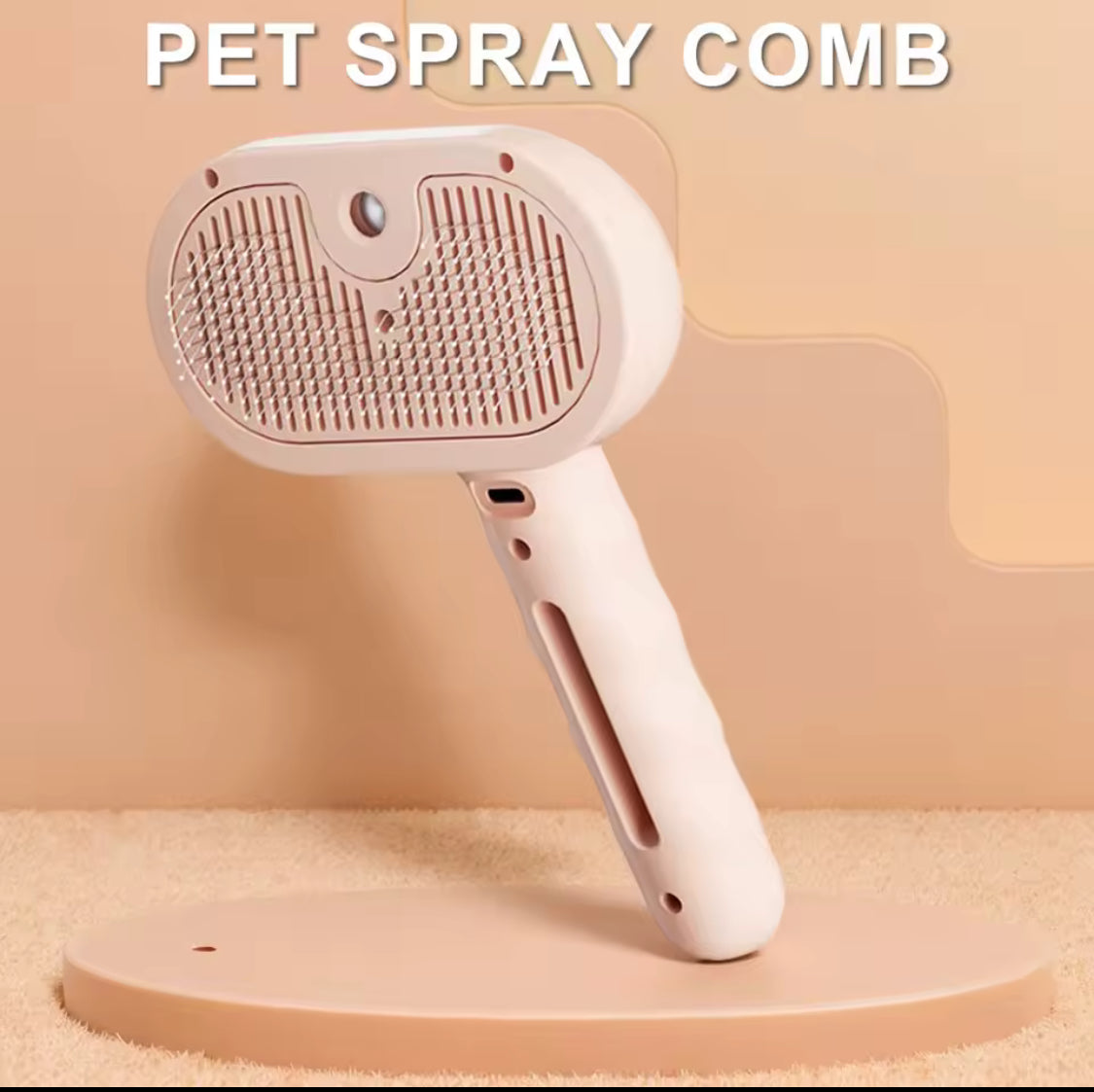 3-in-1 Cat Steam Brush | Pet Hair Grooming & Cleaning Comb