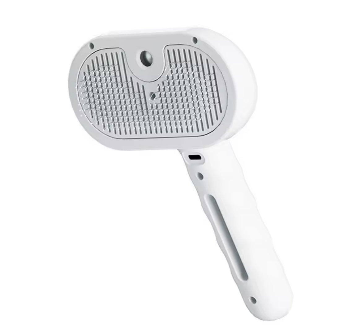 3-in-1 Cat Steam Brush | Pet Hair Grooming & Cleaning Comb