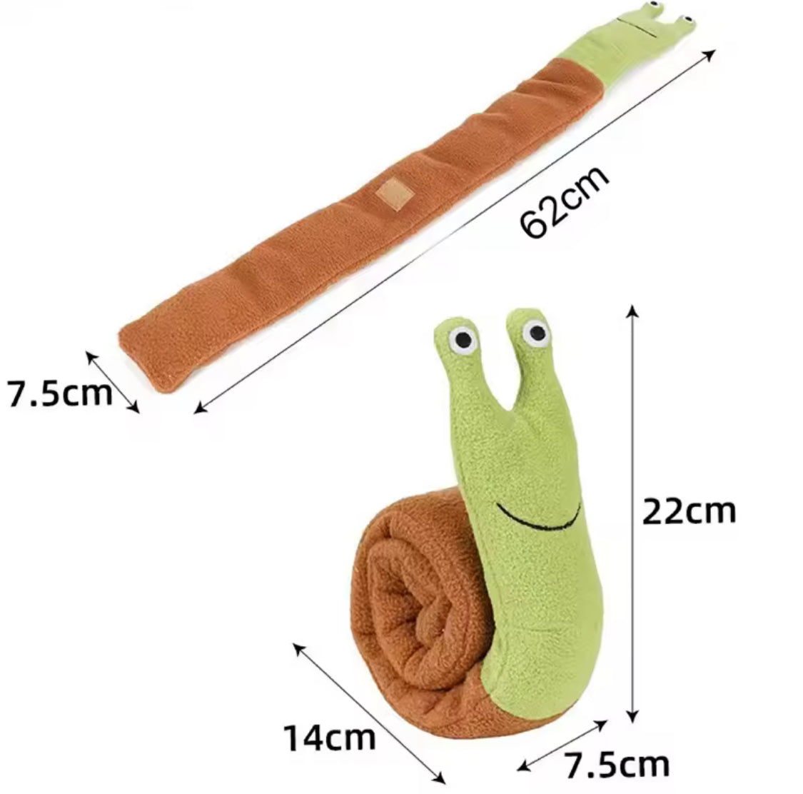 Snail-Shaped Pet Sniffing Toy – Interactive Dog & Cat Training Puzzle Mat for Fun Feeding and Stress Relief