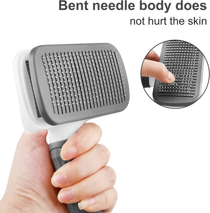 FurEase™ Self-Cleaning Pet Grooming Brush