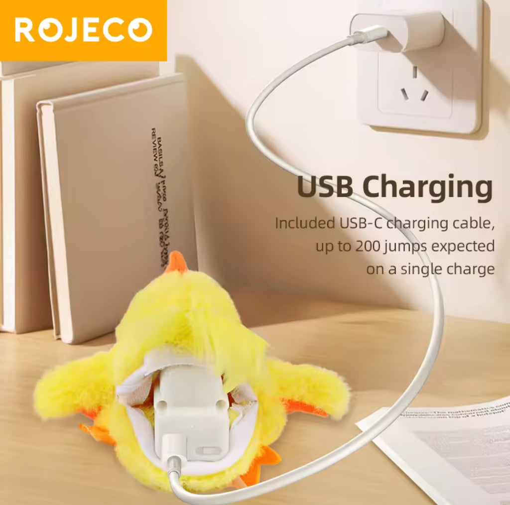 ROJECO Catnip Flapping Chick Toy – Interactive Cat Fun