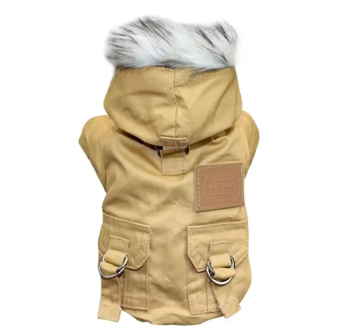 Warm Winter Dog Coat Thick Hoodie for Small & Medium Dogs