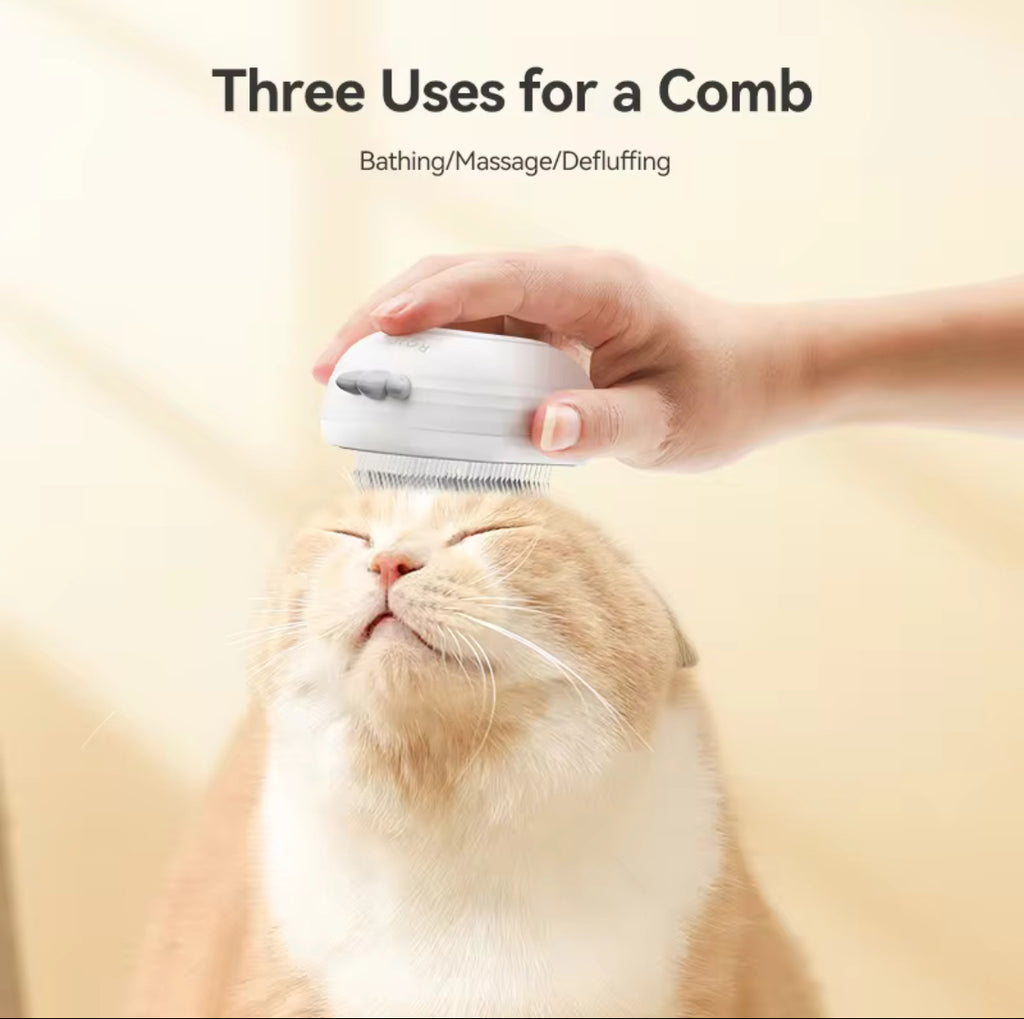 ROJECO Pet Steam Comb – Electric Cat & Dog Hair Brush