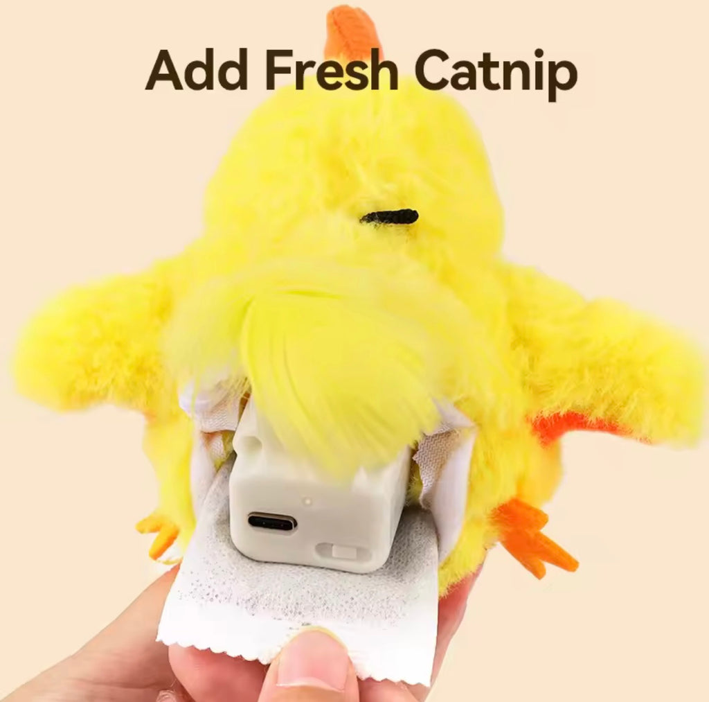 ROJECO Catnip Flapping Chick Toy – Interactive Cat Fun