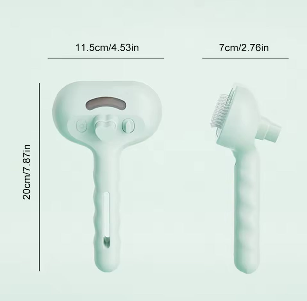 3-in-1 Cat Steam Brush | Pet Hair Grooming & Cleaning Comb