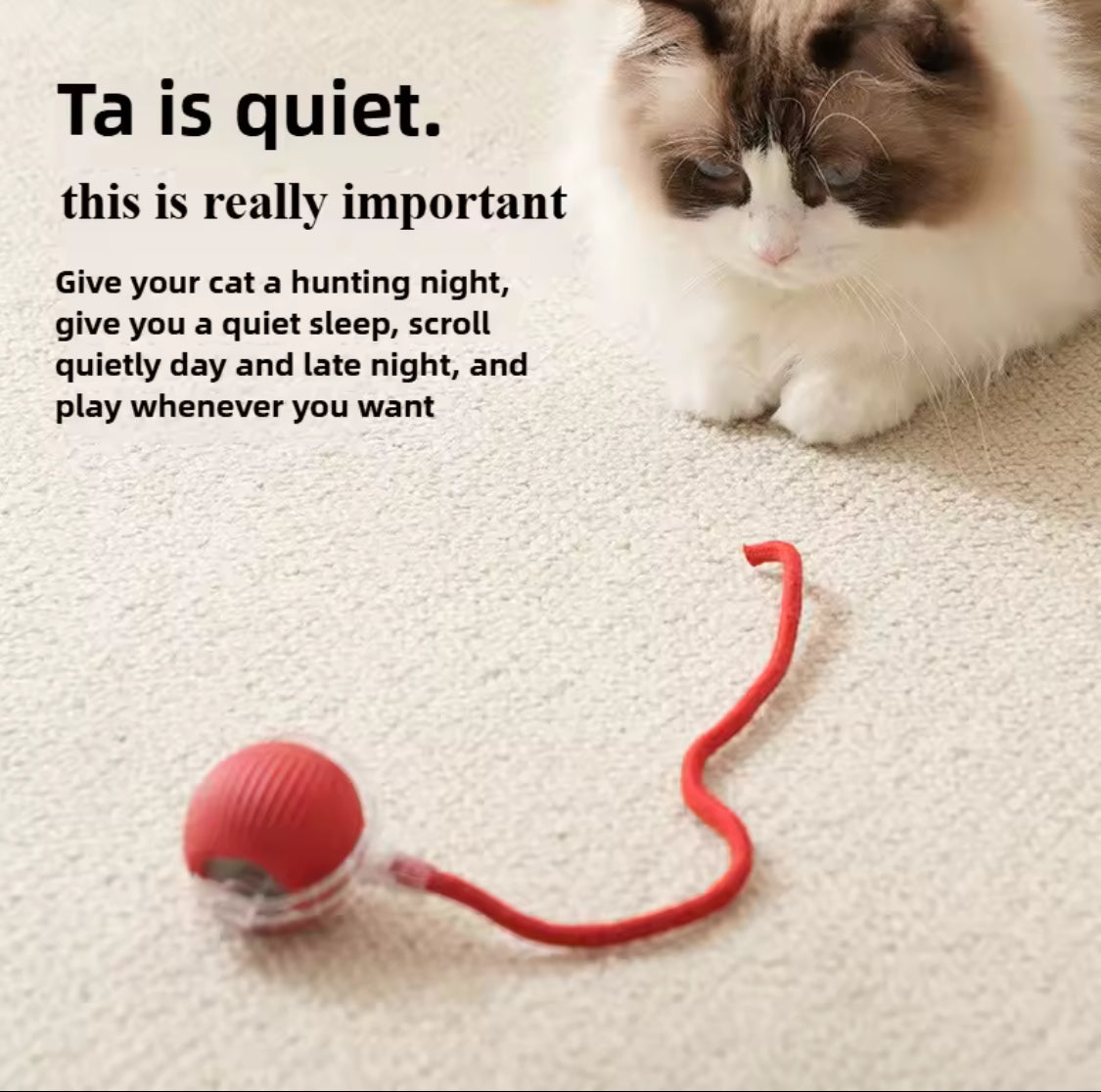 Smart Rechargeable Cat Toy Ball