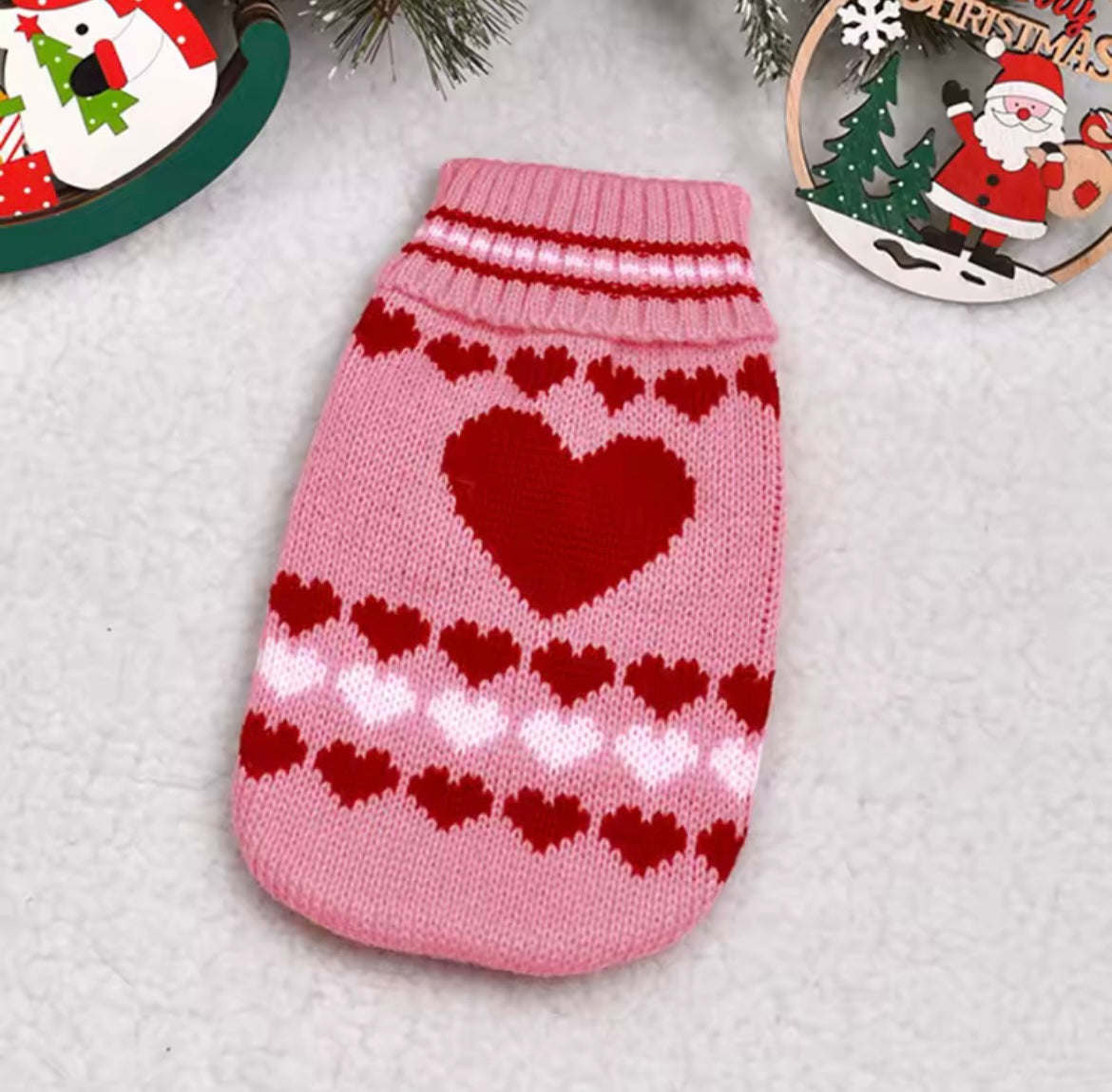 Cute Winter Cat Sweater Warm Sphynx Pullover Cozy Pet Clothes for Cats