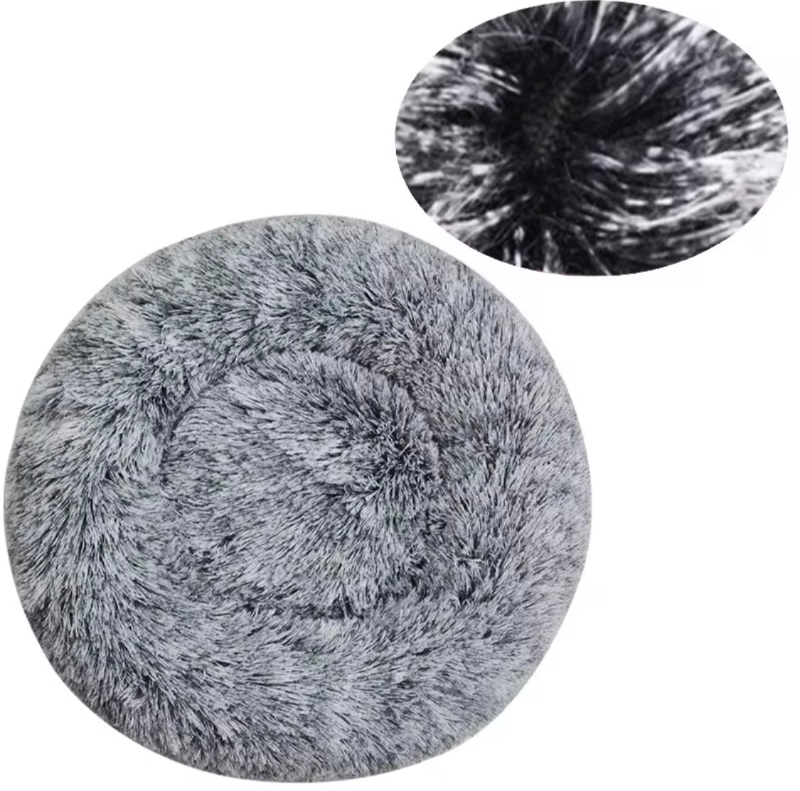 Round Plush Pet Bed | Super Soft Dog & Cat Sleeping Bed