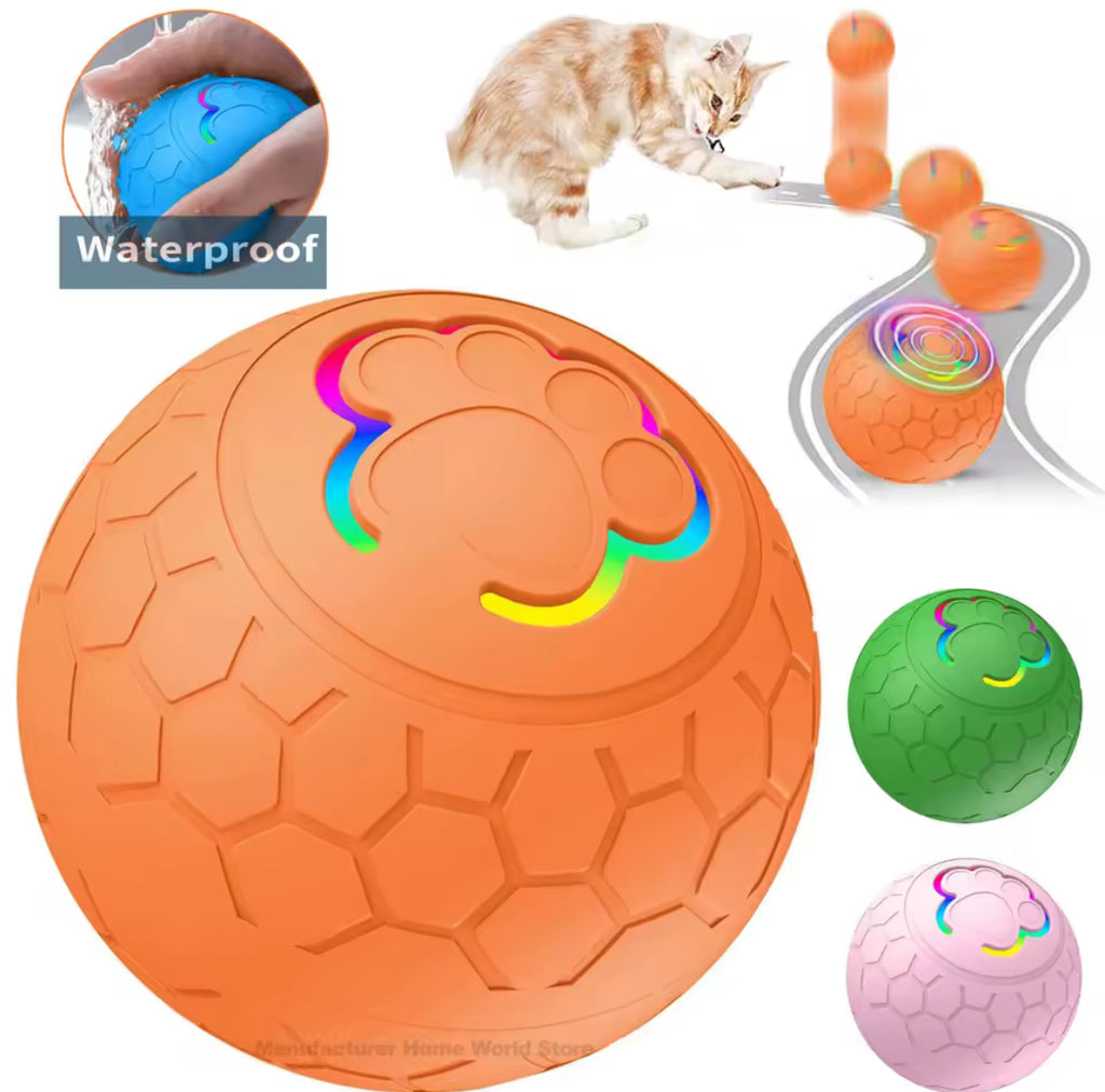 Smart Dog Toy Ball Electronic Interactive USB Rolling & Bouncing Pet Toy