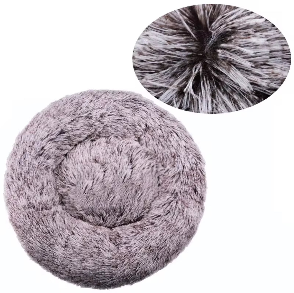 Round Plush Pet Bed | Super Soft Dog & Cat Sleeping Bed