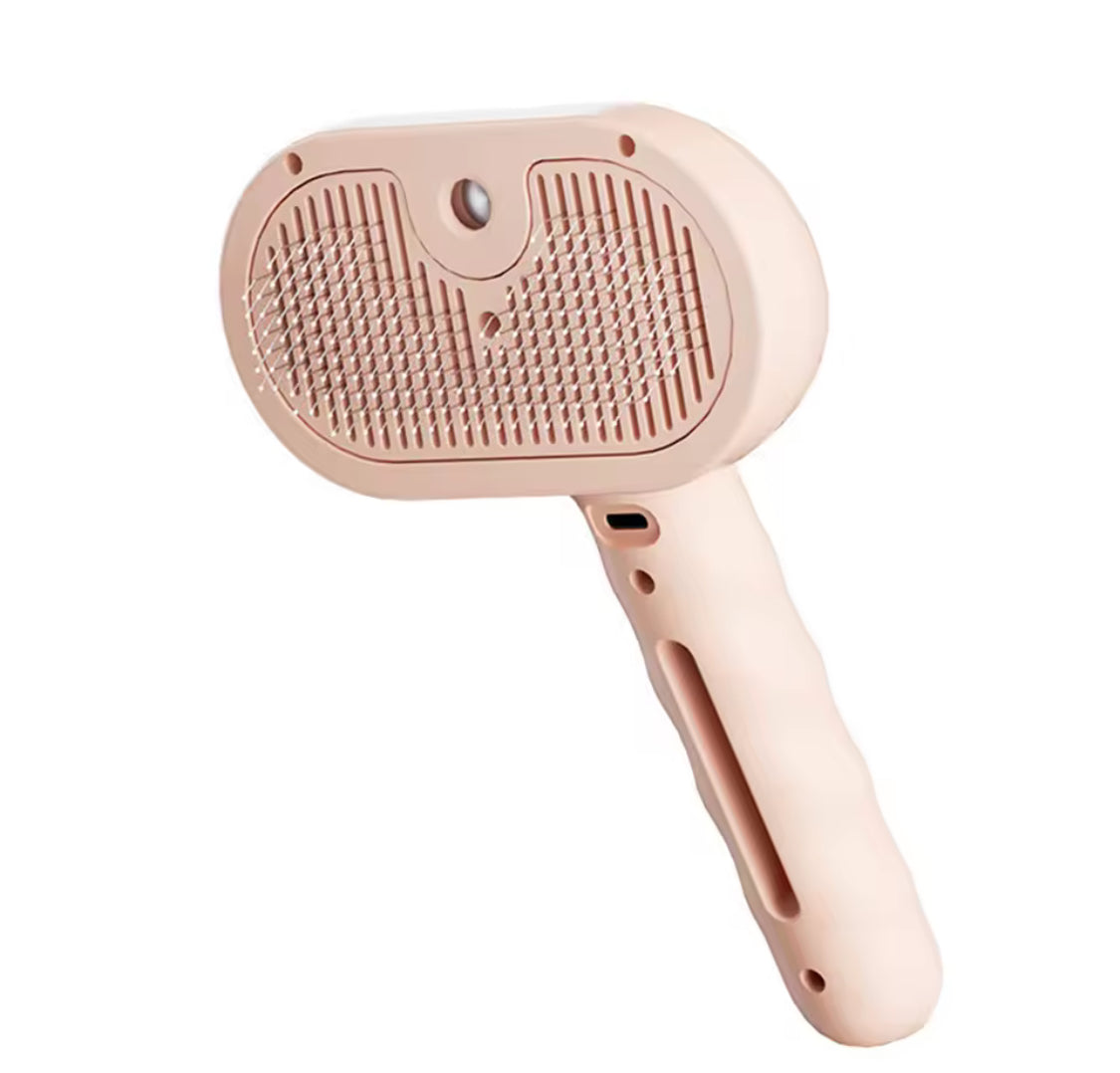 3-in-1 Cat Steam Brush | Pet Hair Grooming & Cleaning Comb
