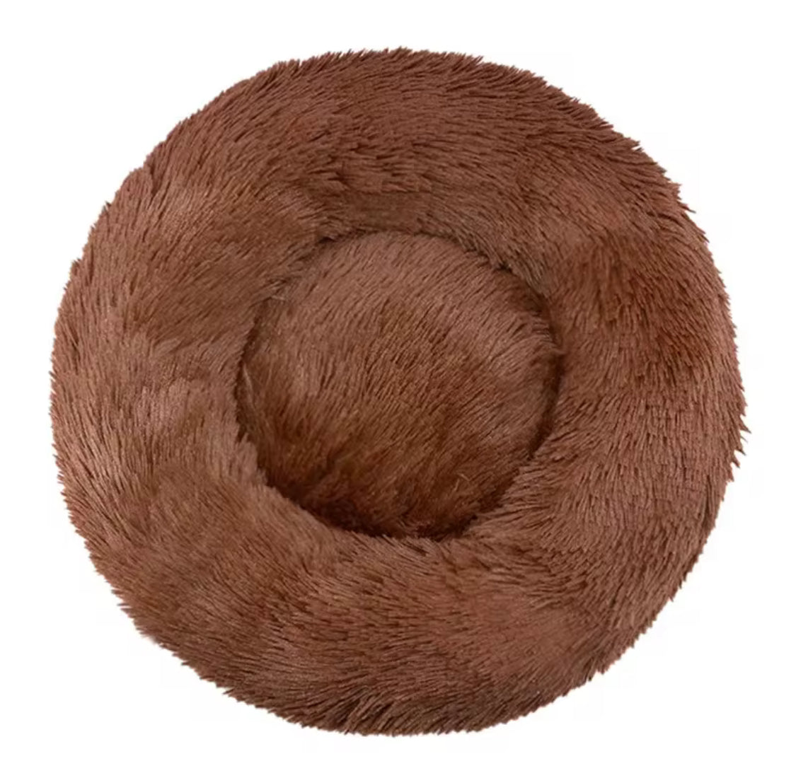 Round Plush Pet Bed | Super Soft Dog & Cat Sleeping Bed
