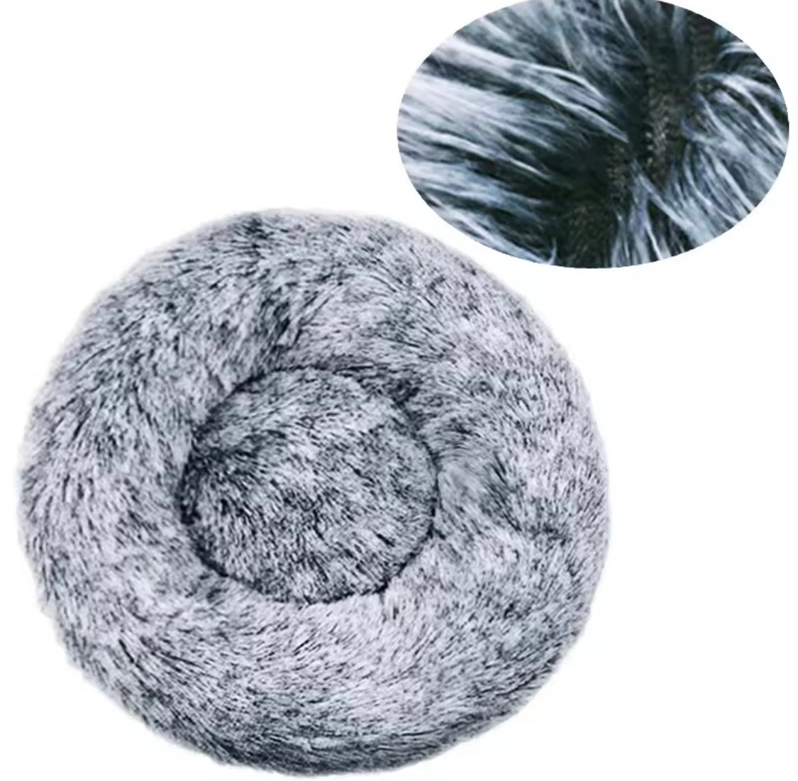 Round Plush Pet Bed | Super Soft Dog & Cat Sleeping Bed