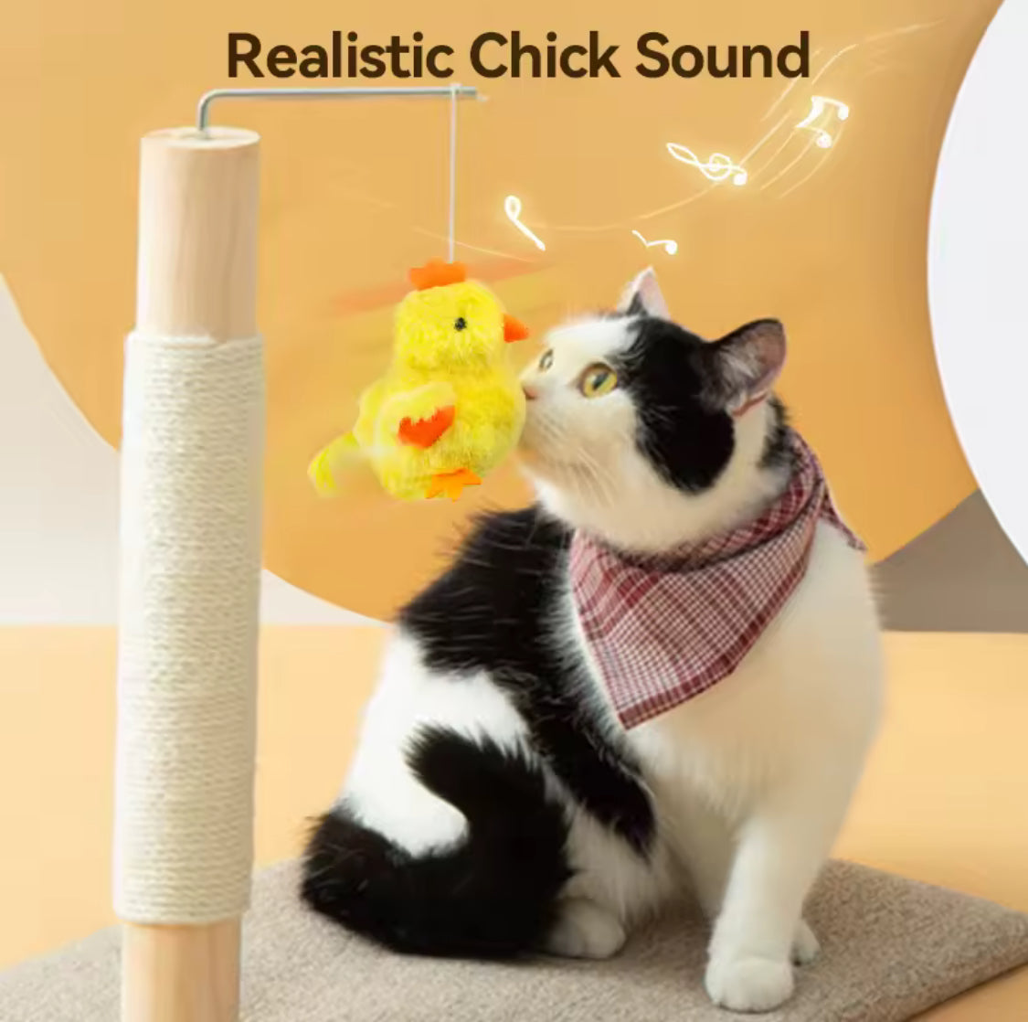 ROJECO Catnip Flapping Chick Toy – Interactive Cat Fun