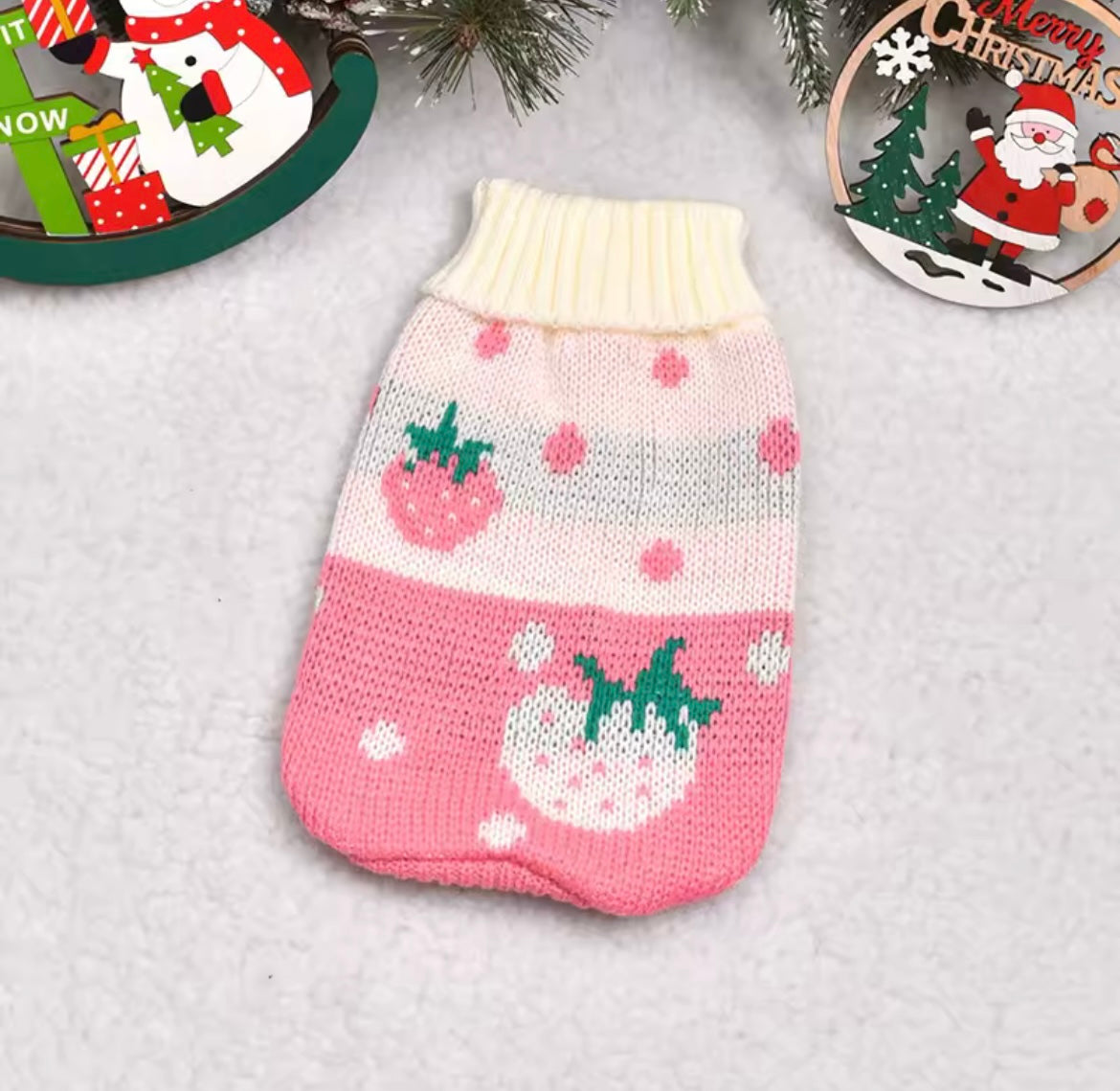 Cute Winter Cat Sweater Warm Sphynx Pullover Cozy Pet Clothes for Cats