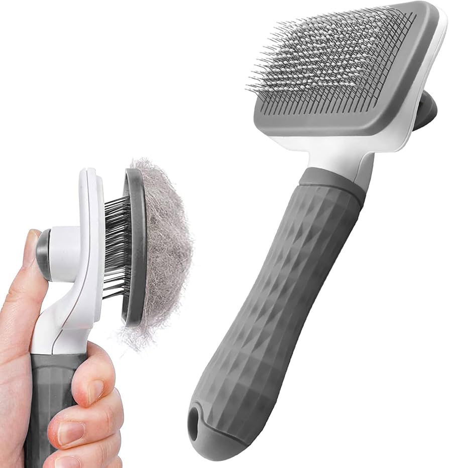 FurEase™ Self-Cleaning Pet Grooming Brush
