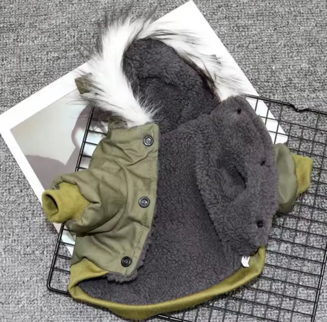 Warm Winter Dog Coat Thick Hoodie for Small & Medium Dogs