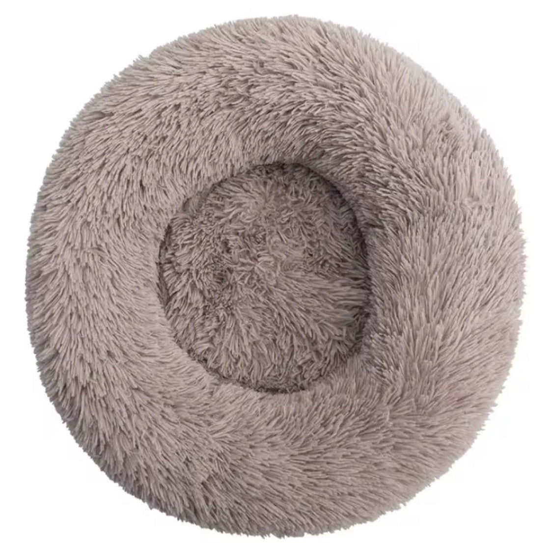 Round Plush Pet Bed | Super Soft Dog & Cat Sleeping Bed