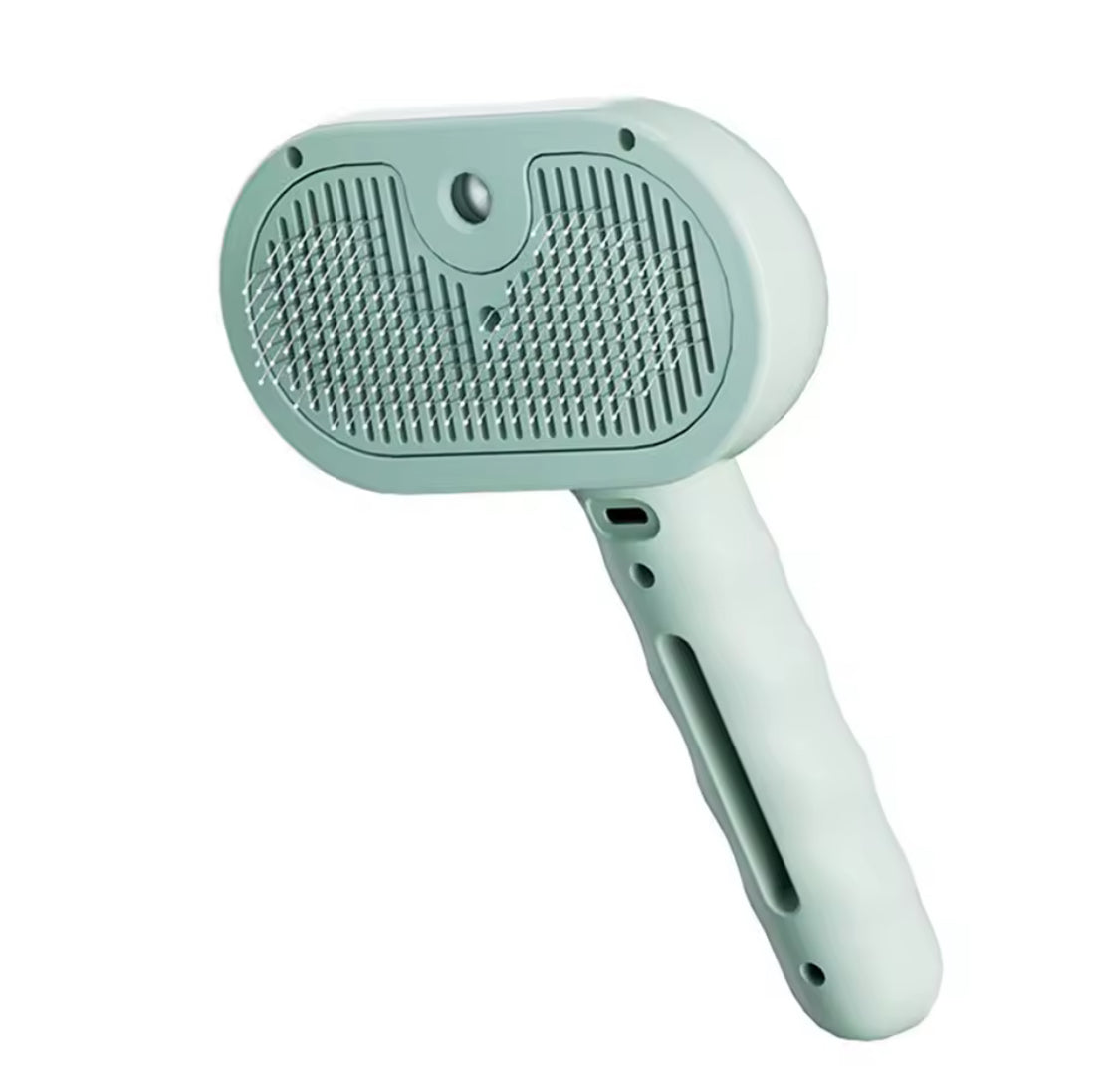 3-in-1 Cat Steam Brush | Pet Hair Grooming & Cleaning Comb