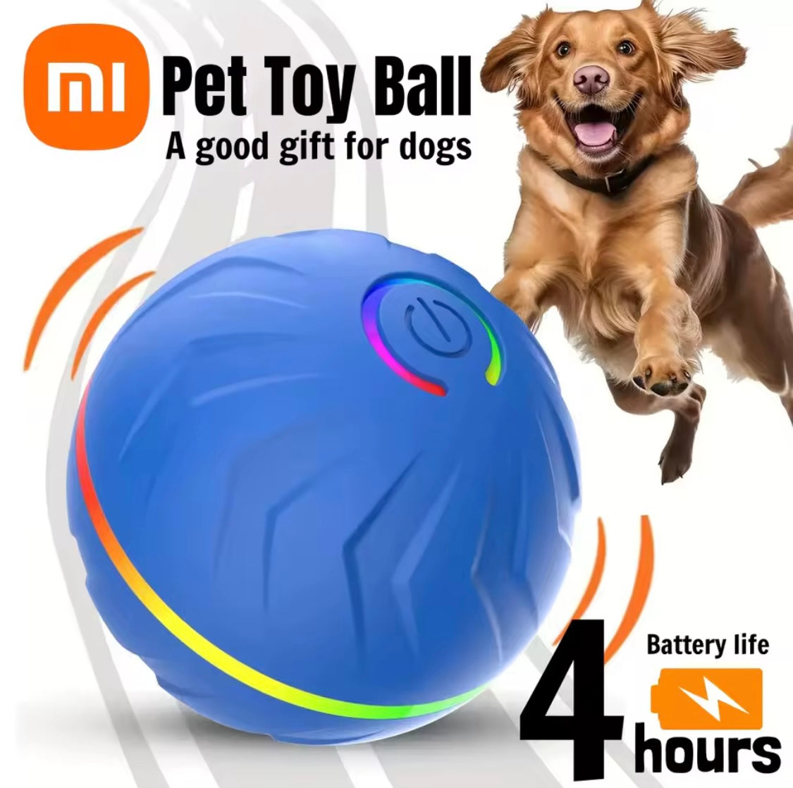 Xiaomi Smart Gravity Bounce Ball Interactive Dog Toy Ball with Auto Jumping & Rolling – Long Battery Life