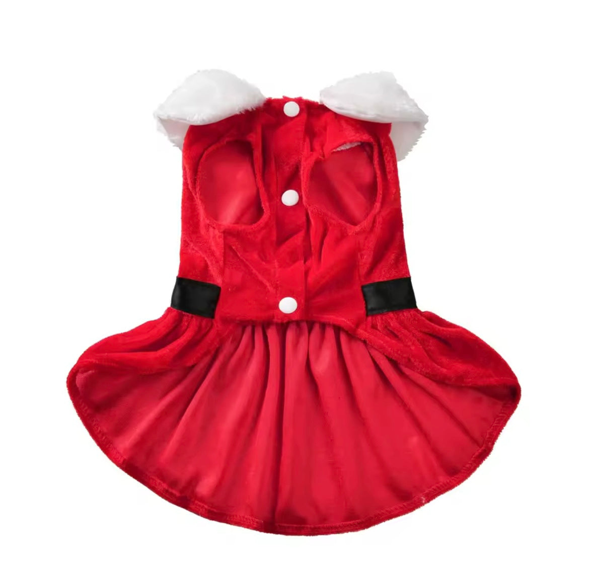 Christmas Pet Dress Santa Red Skirt Outfit for Cats Dogs Chihuahua