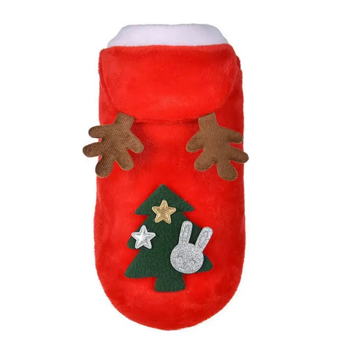 Winter Flannel Pet Clothes Deer Christmas Outfit for Dogs and Cats