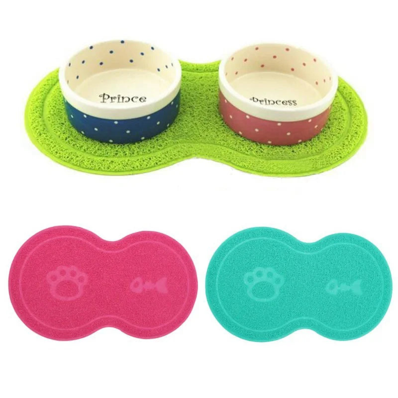 Waterproof Pet Feeding Mat  Bowl Pad for Dogs & Cats