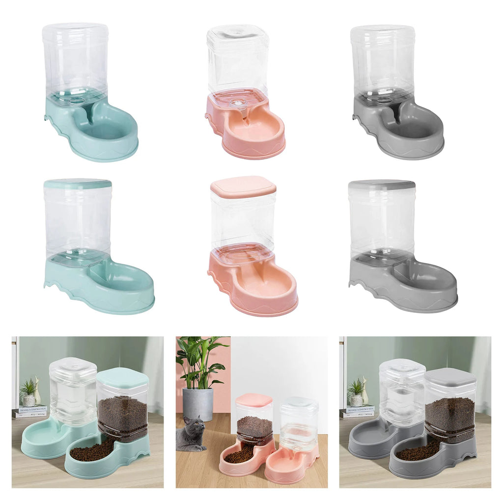 3.5L Automatic Pet Feeder & Water Dispenser for Cats & Dogs