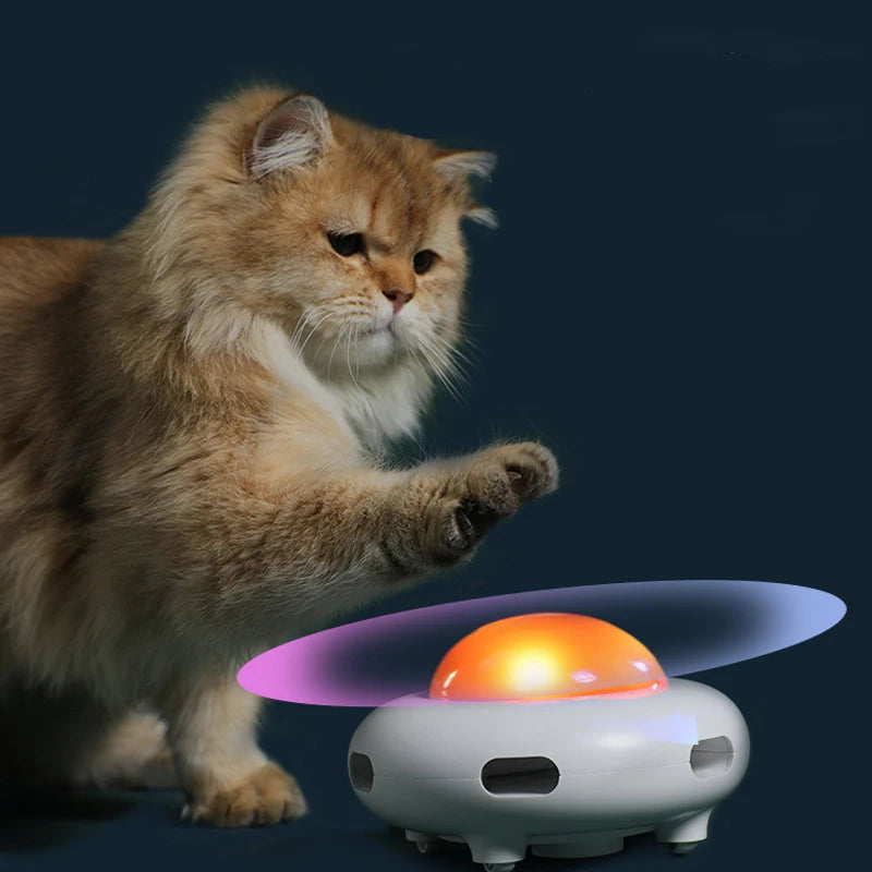 Electronic UFO Cat Toy Smart Rotating Turntable Game