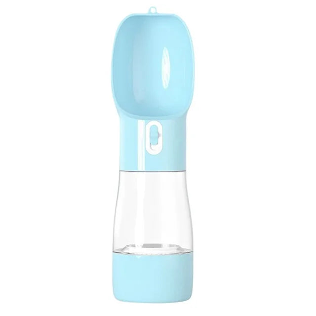 Portable Pet Water Bottle & Feeder Bowl for Dogs & Cats