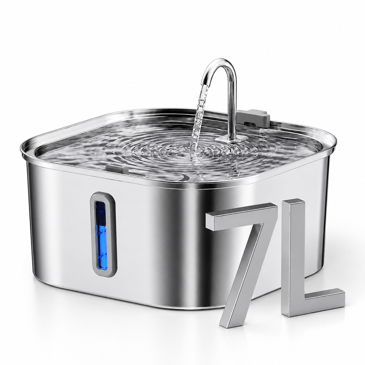 FreshFlow Stainless Steel Cat Water Fountain