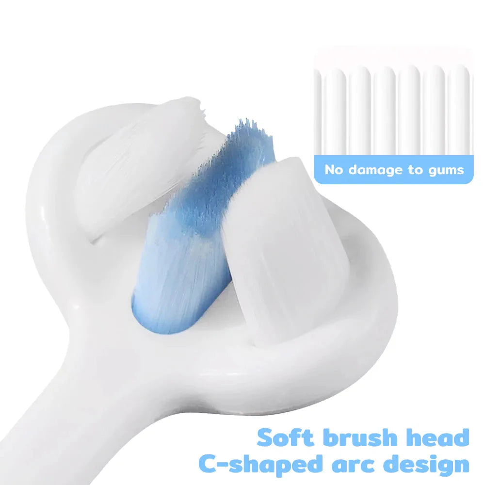 360° Pet Toothbrush 3-Sided Dog & Cat Teeth Cleaning Brush