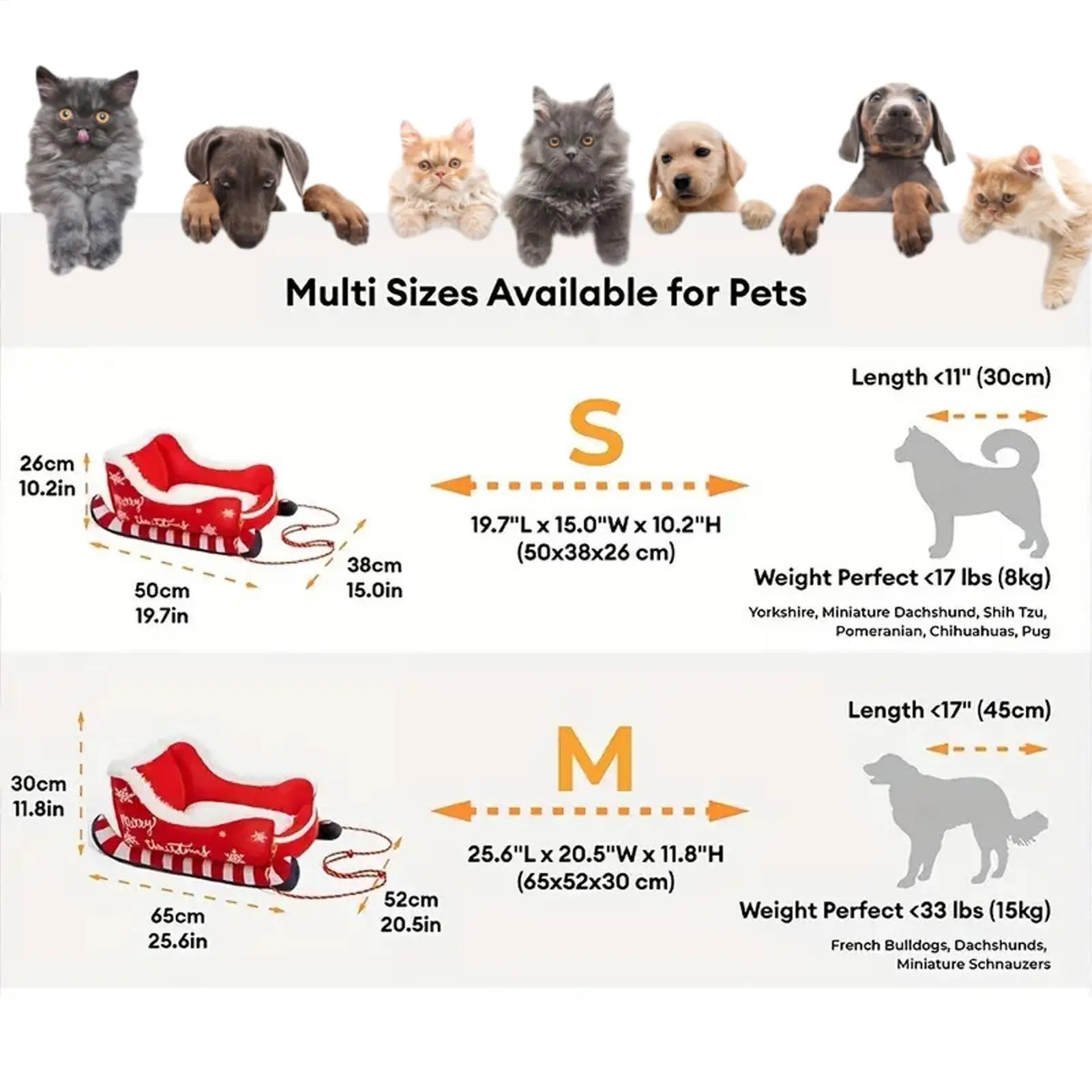 Pet Sofa Bed Soft Warm Sleeping Mat for Cats & Dogs
