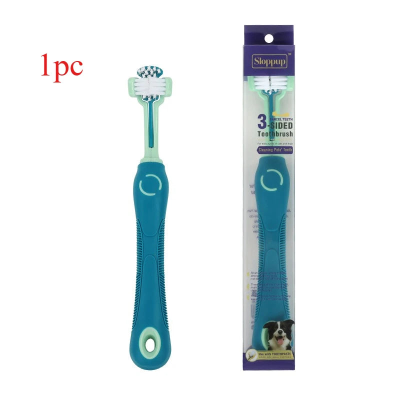 Pet Dental Care Kit Dog & Cat Toothbrush for Plaque Removal