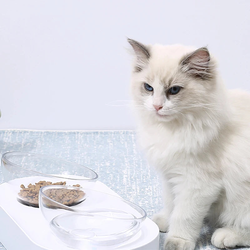 PETKIT Adjustable Double Pet Bowl  Cat & Dog Feeder with Water Cup