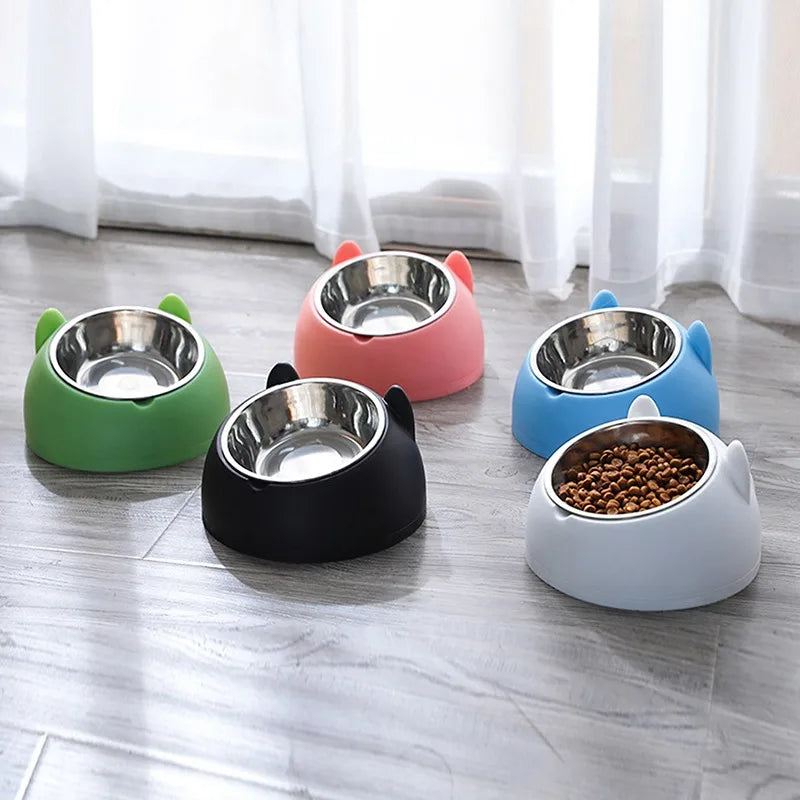 Stainless Steel Pet Bowls  Dog & Cat Food Water Feeder