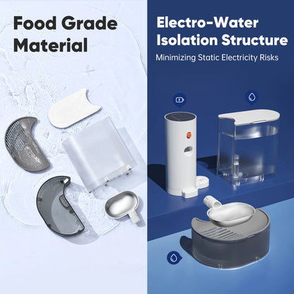 Premium Smart Dual-Tank Pet Water Fountain Filter-Free, Wireless & Stainless Steel