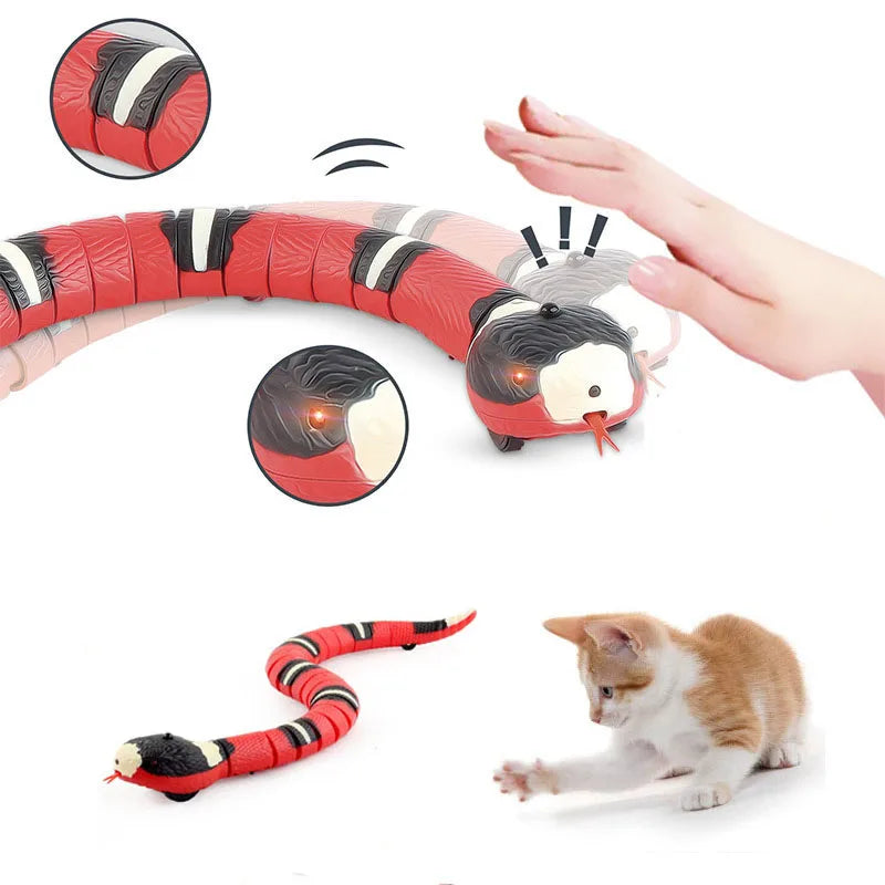 Interactive Smart Cat Toy Automatic Sensing Snake Play