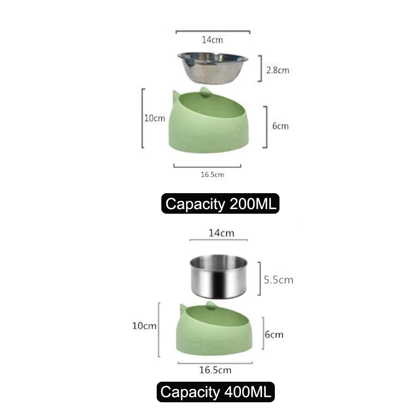 Stainless Steel Pet Bowls  Dog & Cat Food Water Feeder