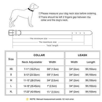 Customized Leather Dog Collar