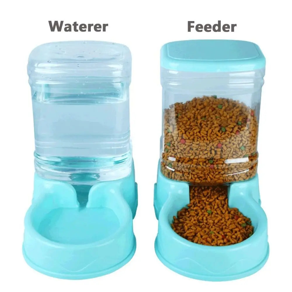 3.8L Automatic Pet Feeder & Water Fountain for Cats & Dogs
