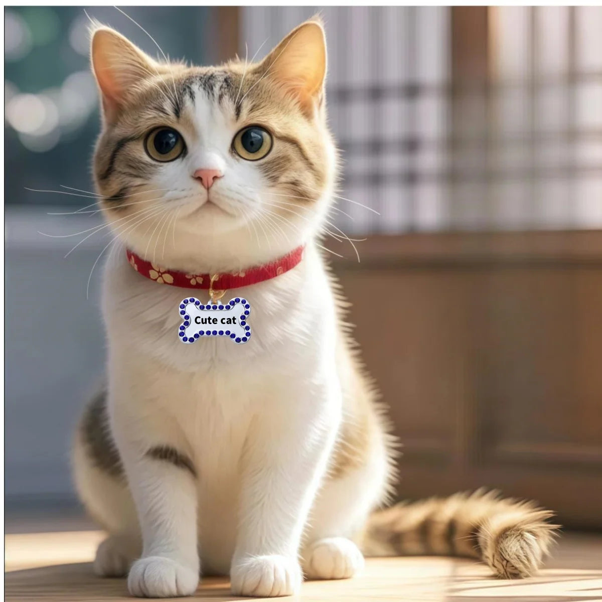 VIP Personalized Pet ID Tag Custom Engraved Nameplate Pendant